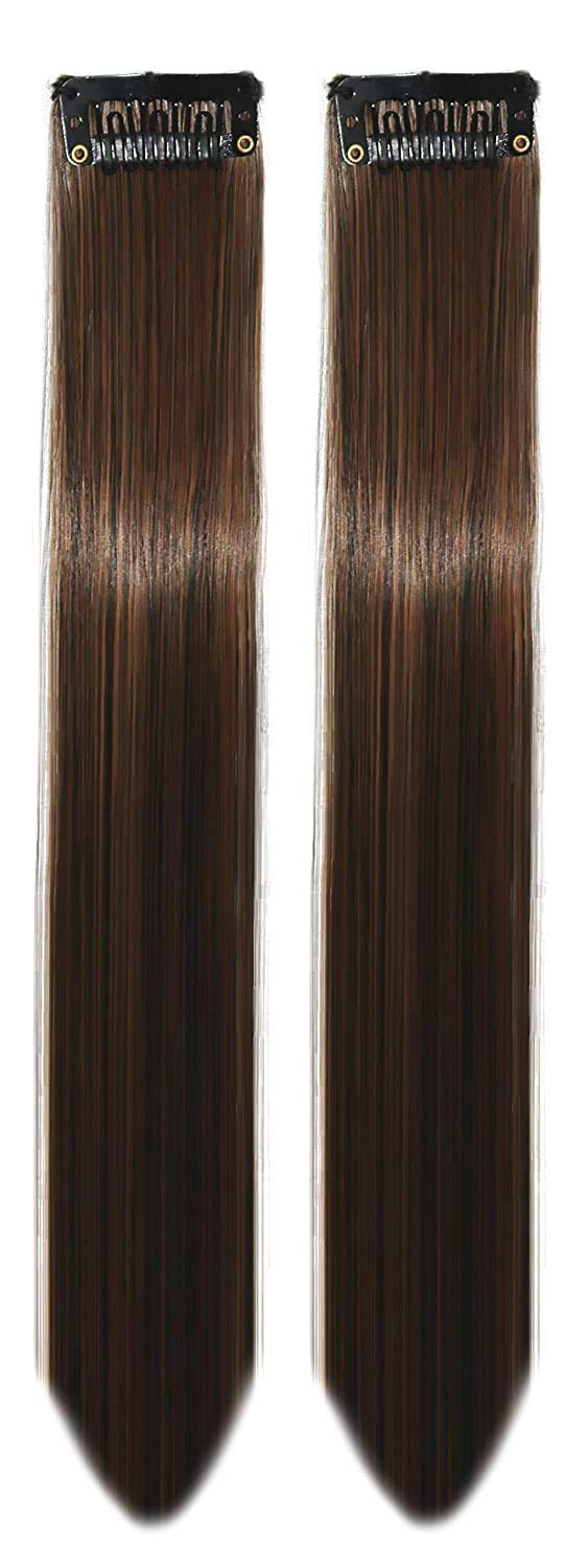 Rapidsflow Coloured Hair Streak/Extensions for Women for Highlighting -2 Pieces