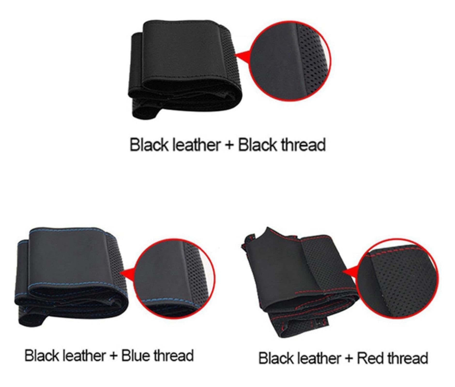 Générique Housse de Volant pour BMW 1 2 3 séries F20 F21 F22 F30 F34 F36 Couverture De Volant De Voiture DIY Housse de Volant Housse