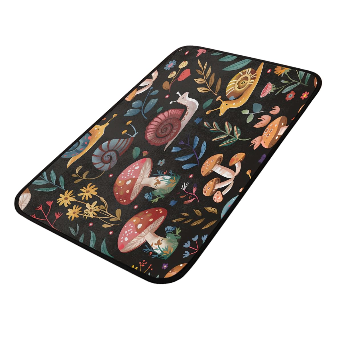 Paillasson antidérapant escargots Mexpekil grand tapis coloré pour entrée et cuisine