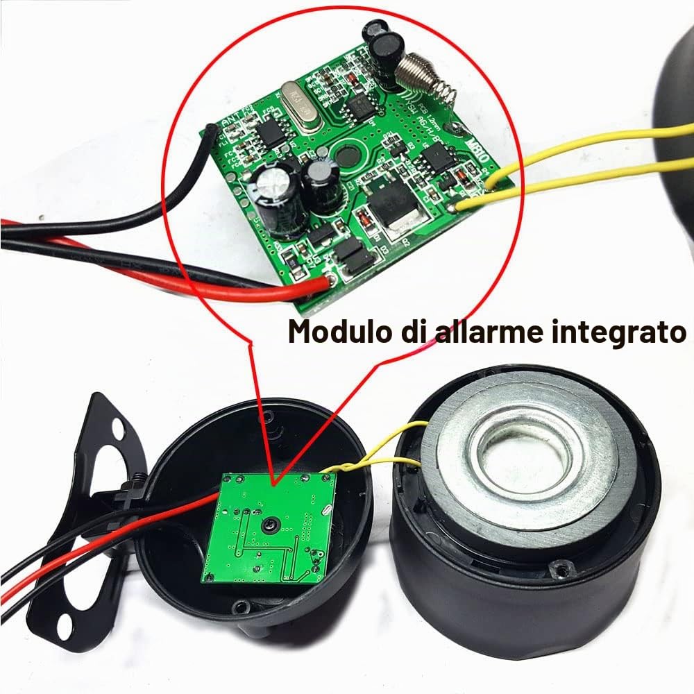 Riloer 12V 20W Cw-8110 Sirena di allarme antifurto per auto, clacson di sicurezza automatica con telecomandi, per sistema di chiusura centrale modificato pneumatico elettrico