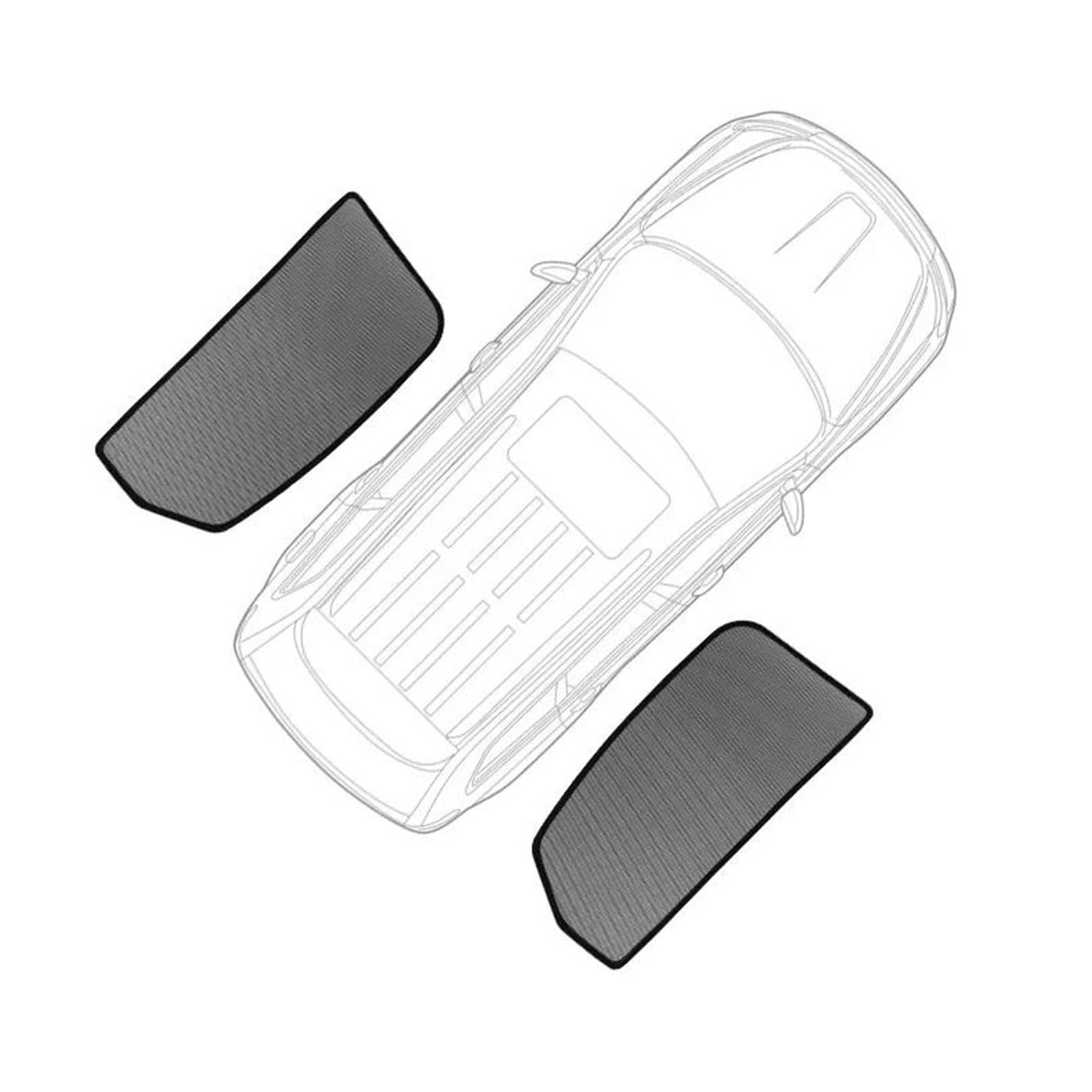 Aletta Parasole per Q7 4M 2015-2023 Parasole per Auto Parabrezza Anteriore Lunotto Posteriore Parasole per Finestrino Laterale Parasole dell’Auto(2PCS Rear Windows2)