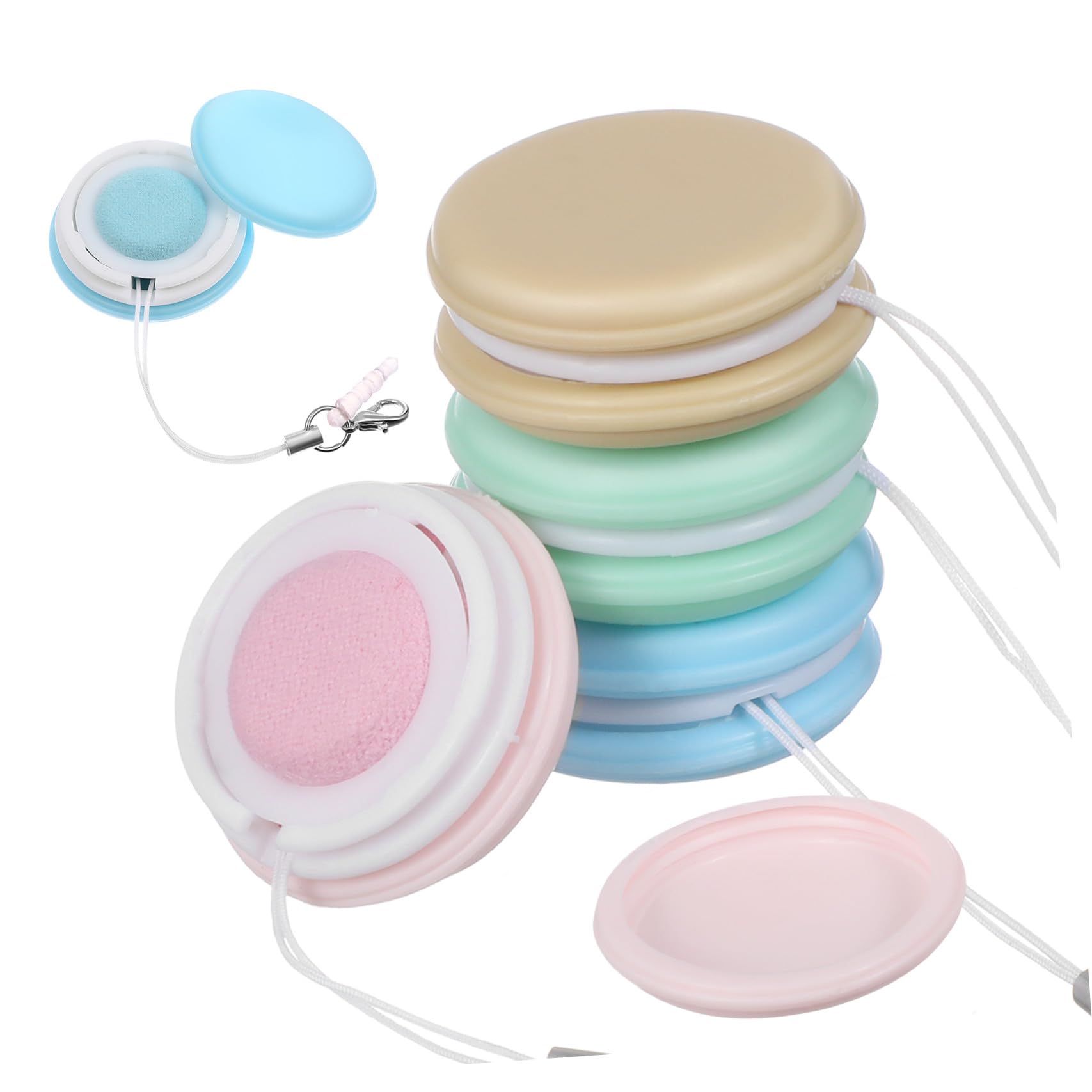 Alipis 4 Piezas Limpiador De Teléfono Limpiador De Gafas Embutidora De Llavero Limpiadores De Pantalla Cordones De Limpieza con Mango Macaron Limpiador De Cepillo para Gafas Limpiador De