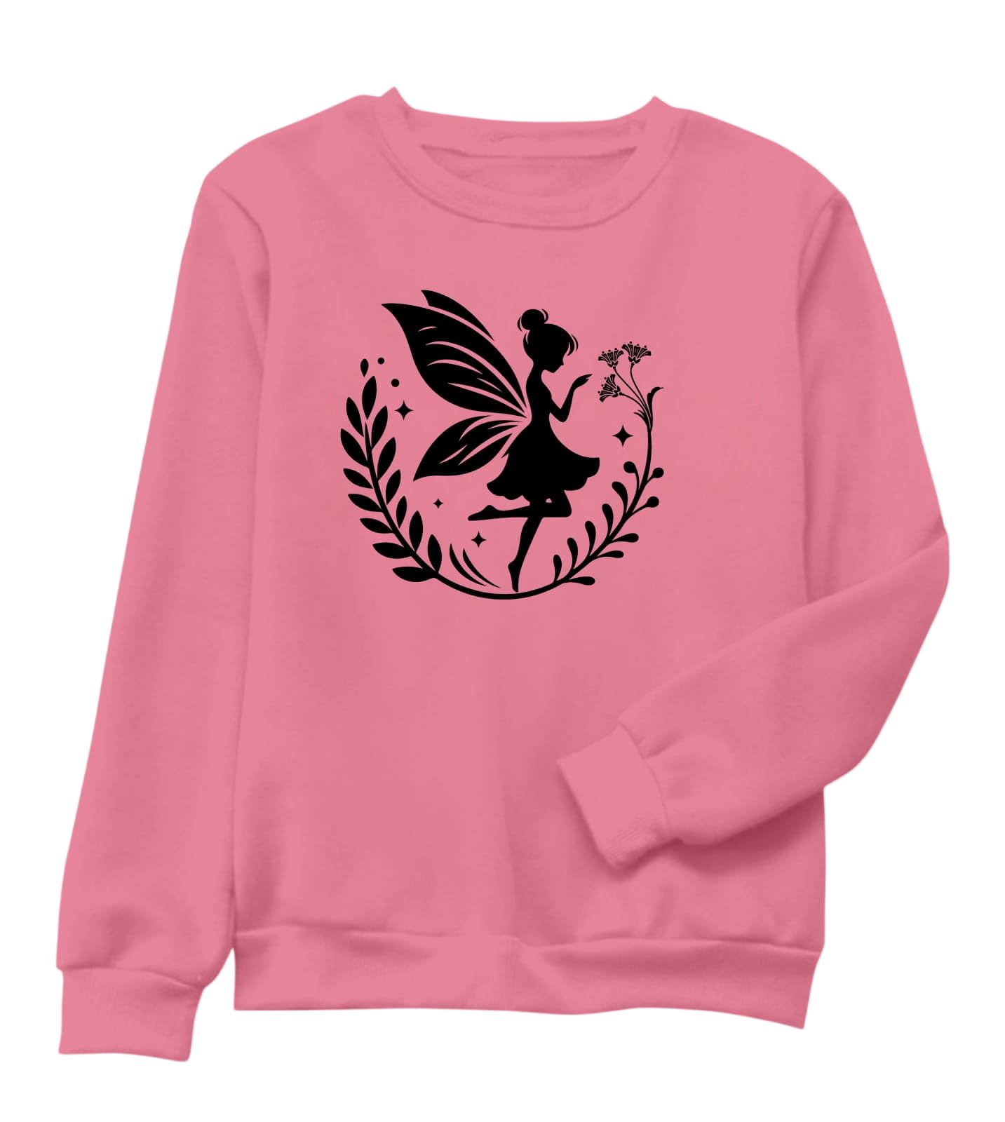 gurukrupaa enterprise Fairy Print Sweatshirt Casual Long Sleeve Crew Neck Pullover Soft Comfortable Graphic Sweatshirt for Winter Travel Fashion Top-picture-51