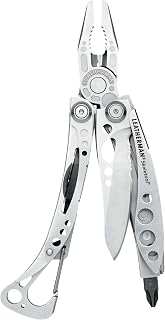 LEATHERMAN Skeletool 7-in-1 Lightweight Multi-Tool, Stainless Steel | Open-Frame Design with Carabiner Clip, Needlenose Pliers, Combo Knife & Bottle Opener for EDC & Outdoors