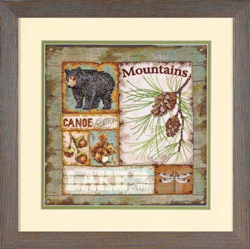 Dimensions Needlecrafts Stamped Cross Stitch, Vintage Lodge