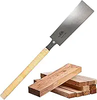 SUIZAN Serra japonesa de 24 cm, versão de montagem, serra manual Ryoba, serra de corte nivelado de borda dupla para ferramentas de marcenaria