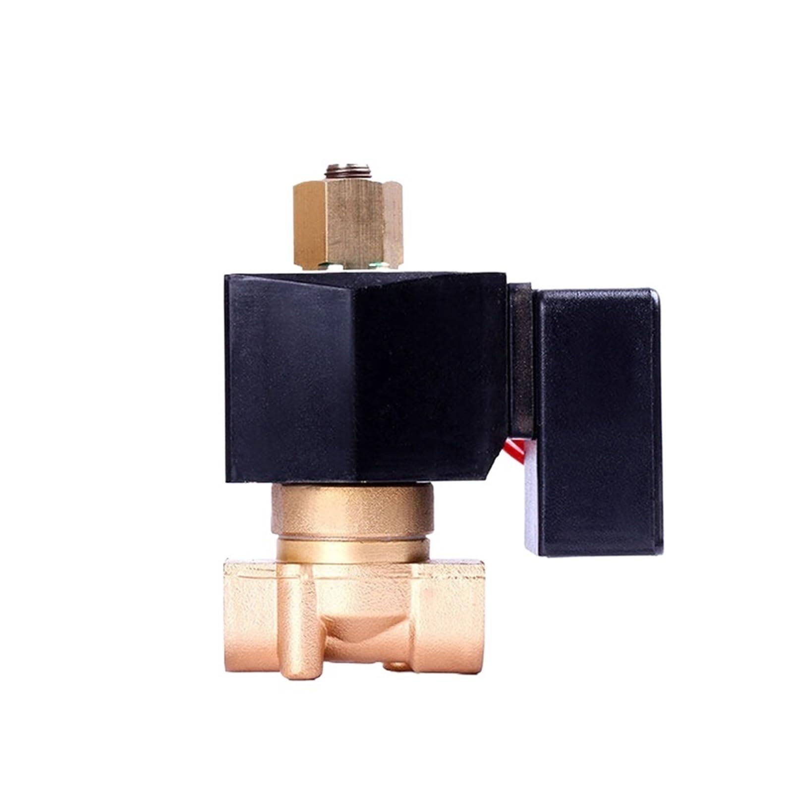 LYEUXHJPX 1PCS 3/8" Energy-Saving Normally Open Solenoid Valve Brass Switch Valve Water Valve 110VAC 24VAC 24VDC 12VDC 24 Hours of Power Without Heat(Bsp-110vac)