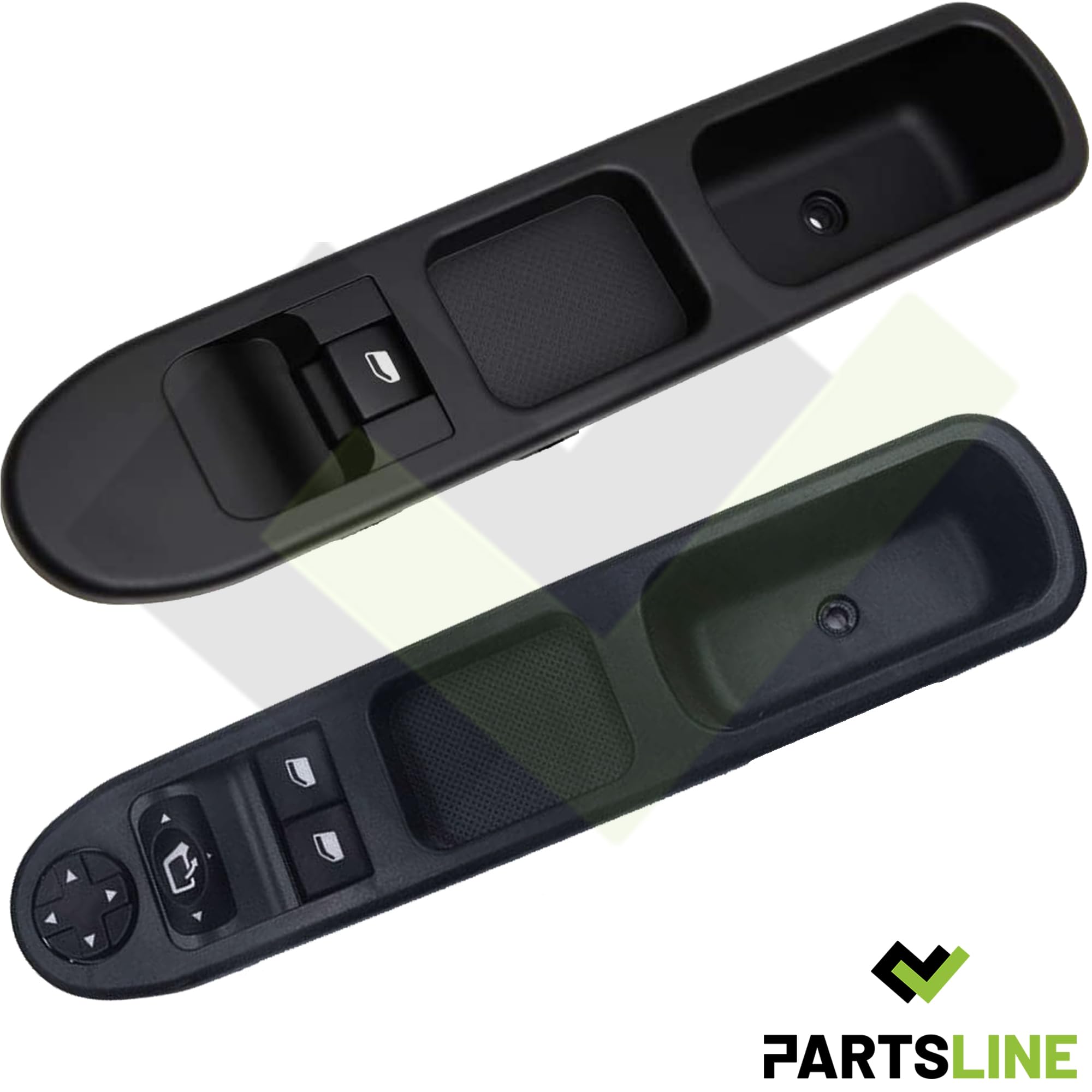 (Lot de 2) Bouton Platine de Lève-Vitre Avant Gauche ET Avant Droit compatible avec 207 BERLINE SW - 6554QL 6490HQ 6554HJ 6554QA