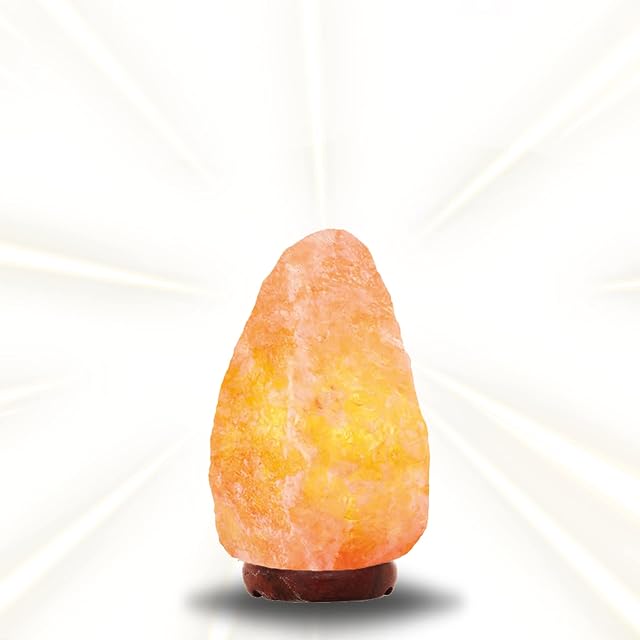 HSD Himalayan Rock Salt Natural Crystal Lamp Different Sizes with Cable & Bulb Prime Quality 100% Original Himalayan Crystal Rock Salt Lamp Beautifully Hand Craft (3-5 kg lamp)