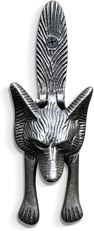 Bow Door Knocker CAST Iron Front Door Fox Door Knocker | Handmade Front Door Knocker Hand Door Knocker Fox Door Knocker Loud Door Knocker Antique Style 246068261 Door Knockers For Front Door Unique