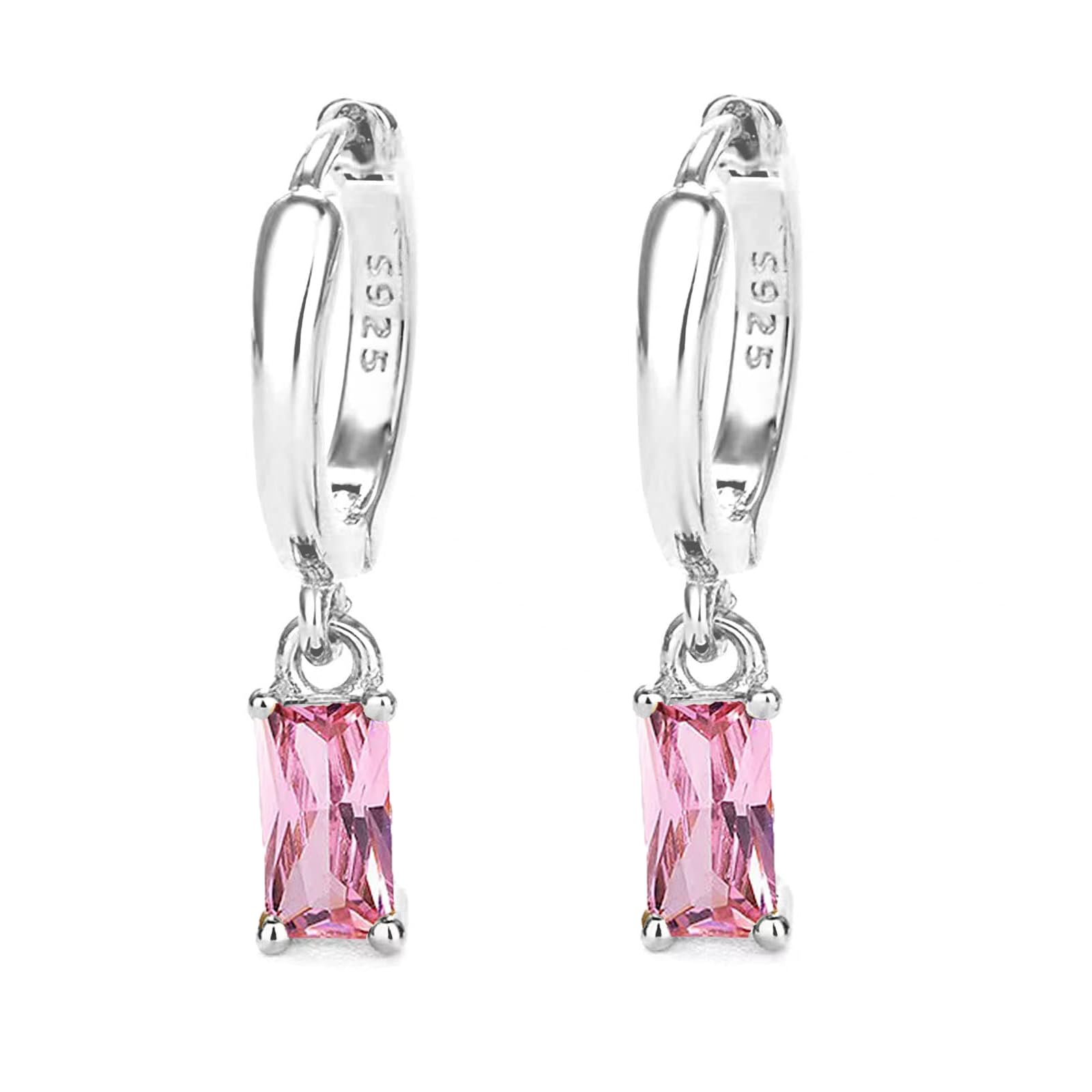 Orecchini A Cerchio Con Orecchini Pendenti, Orecchini Donna Lunghi Donna Oro 14K Orecchini Donna Oro Bambina e Uomo 2Pz
