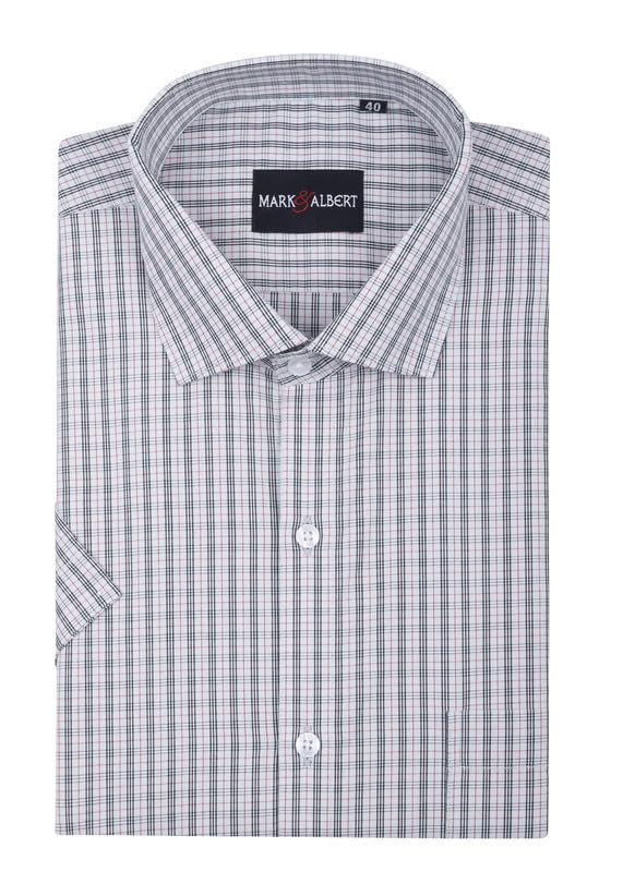 Image of Mark & Albert Men's Half Sleeves Regular Shirt
