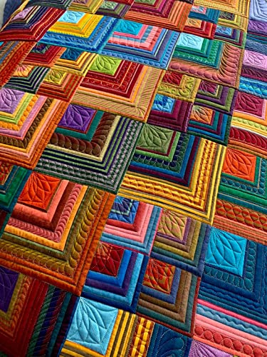 Bbrand COLOUR001 50Pcs 8 X 8 Inches Multicolor Cotton Fabric Bundle Squares For Quilting Sewing, Precut Fabric Squares For Craft Patchwork thumb #2