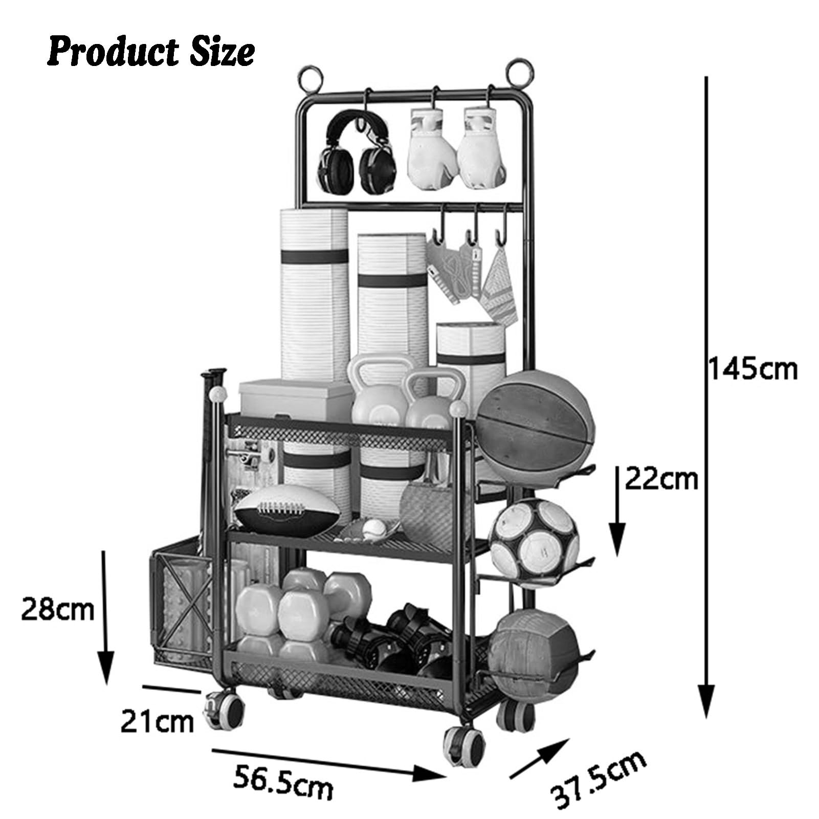 Porta Racchetta Da Tennis. Espositore For Racchetta Da Badminton. Porta Racchette Da Tennis Con Pulegge. For Campo Di Allenamento, Palestra, Scuola, Club, Palestra.