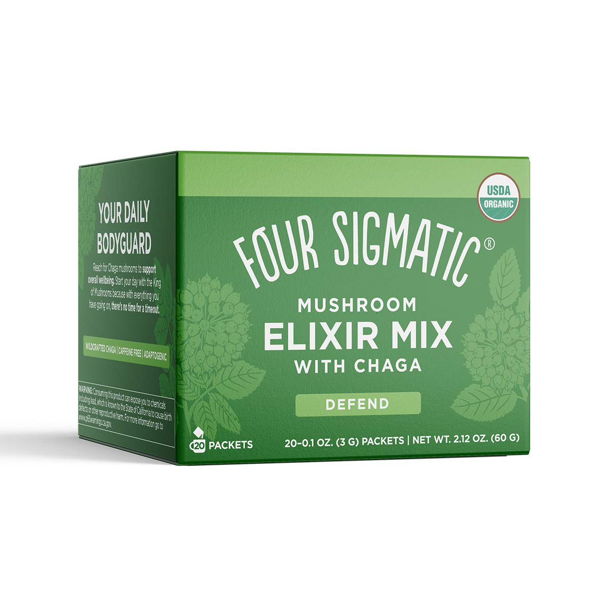 FOUR SIGMATIC Mushroom Elixir Mix with Chaga 20 x 3 g bustine 60 g