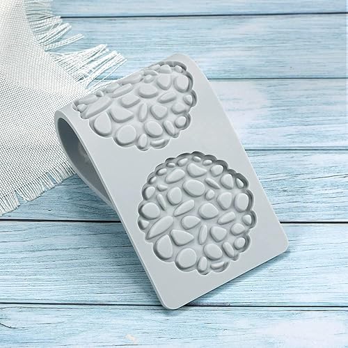 Miniatura 7 de Moldes de silicona 3D de hojas huecas para chocolate, molde de panal de abeja, caramelo, patrón de flores, molde para fondant, decoración de tartas