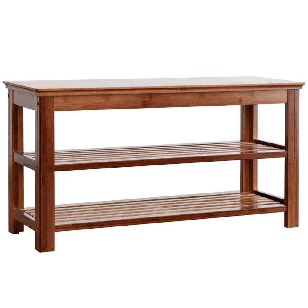 Banc à chaussures entrée grand format 2 étages armoire vestiaire en bois