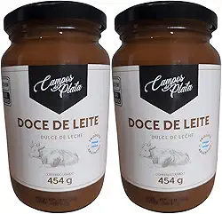 Doce de Leite - Menos Açúcar - Tradicional Argentino Campos del Plata 454g - 2 Unidades