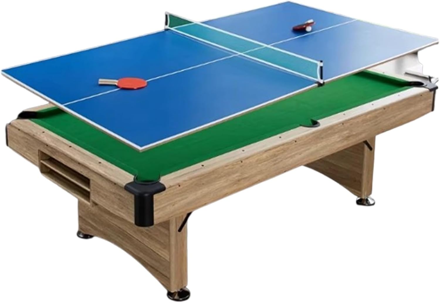 Multi-Scene Pool Table, Durable Billiard Table Suitable for Home, Bar, Club & Recreation Center
