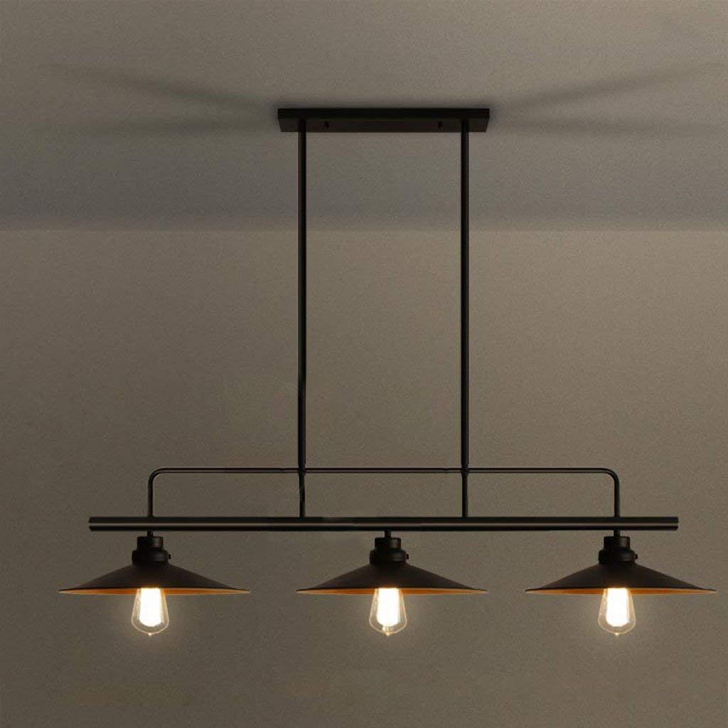 Lustre de table de billard trois têtes pour éclairage ciblé de salle à manger