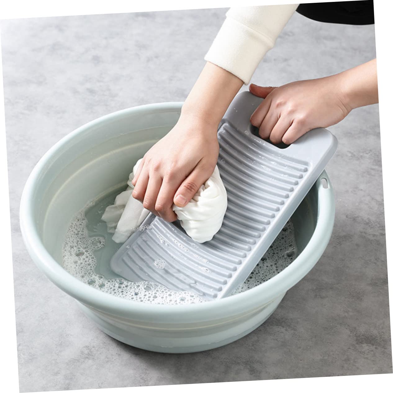 FONDOTIN 2Pcs Thicken Washboard Scrubbing Board for Household Laundry Durable Washing Board for Hand Washing Clothes and Fabrics Essential Washboards for Laundry Care