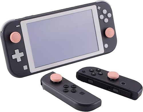 Vista 113 de eXtremeRate PlayVital - Tapas para joystick Switch Lite, tapa analógica de silicona para empuñaduras de pulgar OLED Joycon - Gris claro