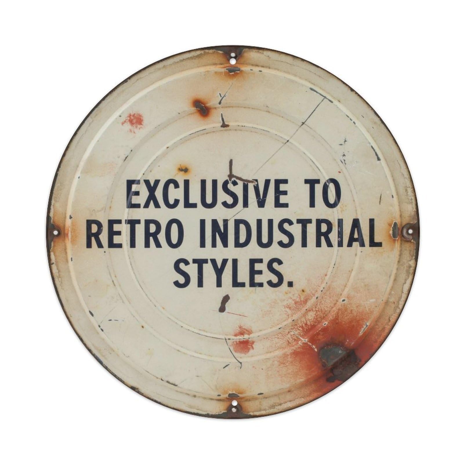 Exclusive To Retro Industrial Styles. Metal Tin Sign Plaque