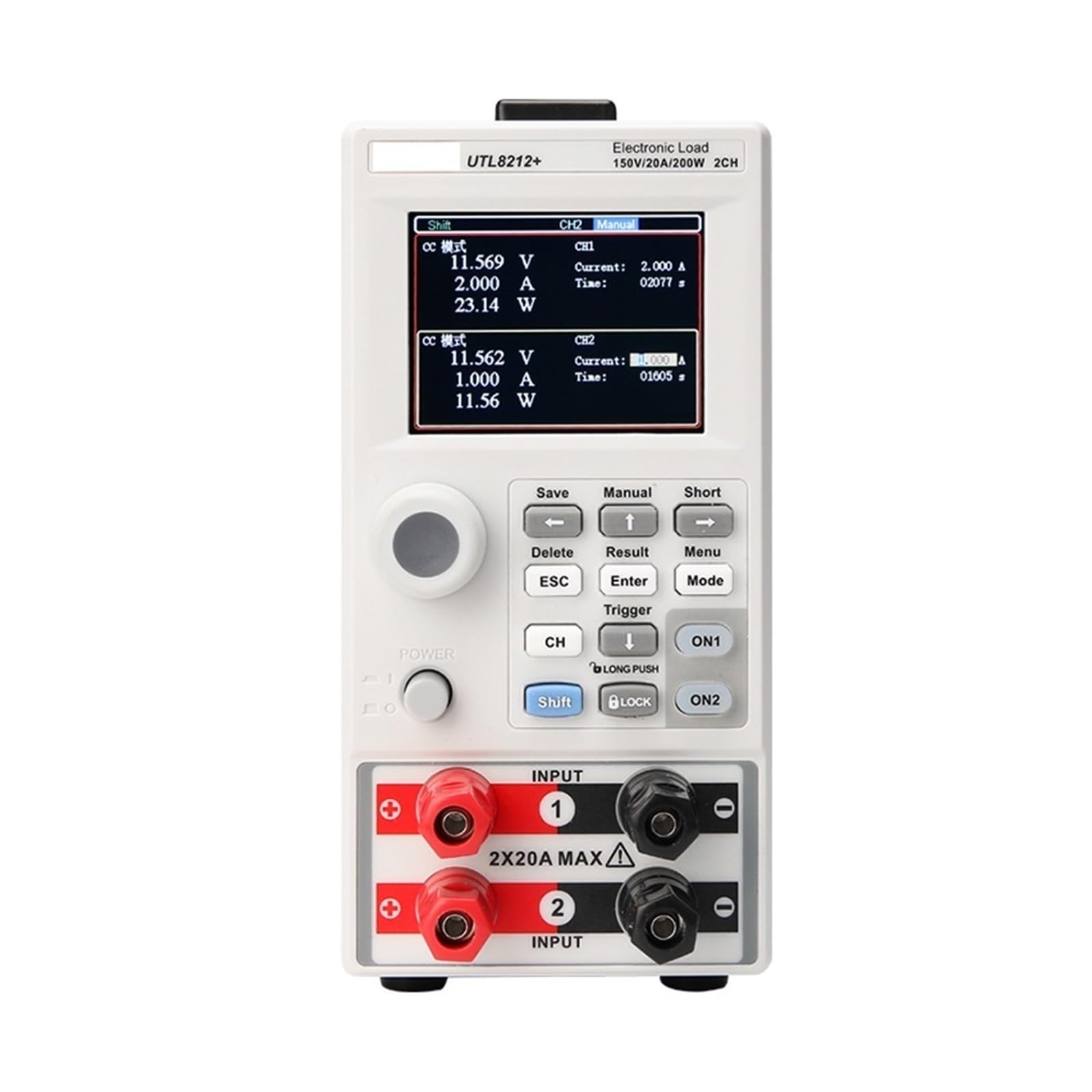 20A Programowalny tester obciążenia elektronicznego DC | Zapewnia programowalny test obciążenia, czytelny ekran cyfrowy; idealny do akumulatorów, zasilaczy i laboratoriów.