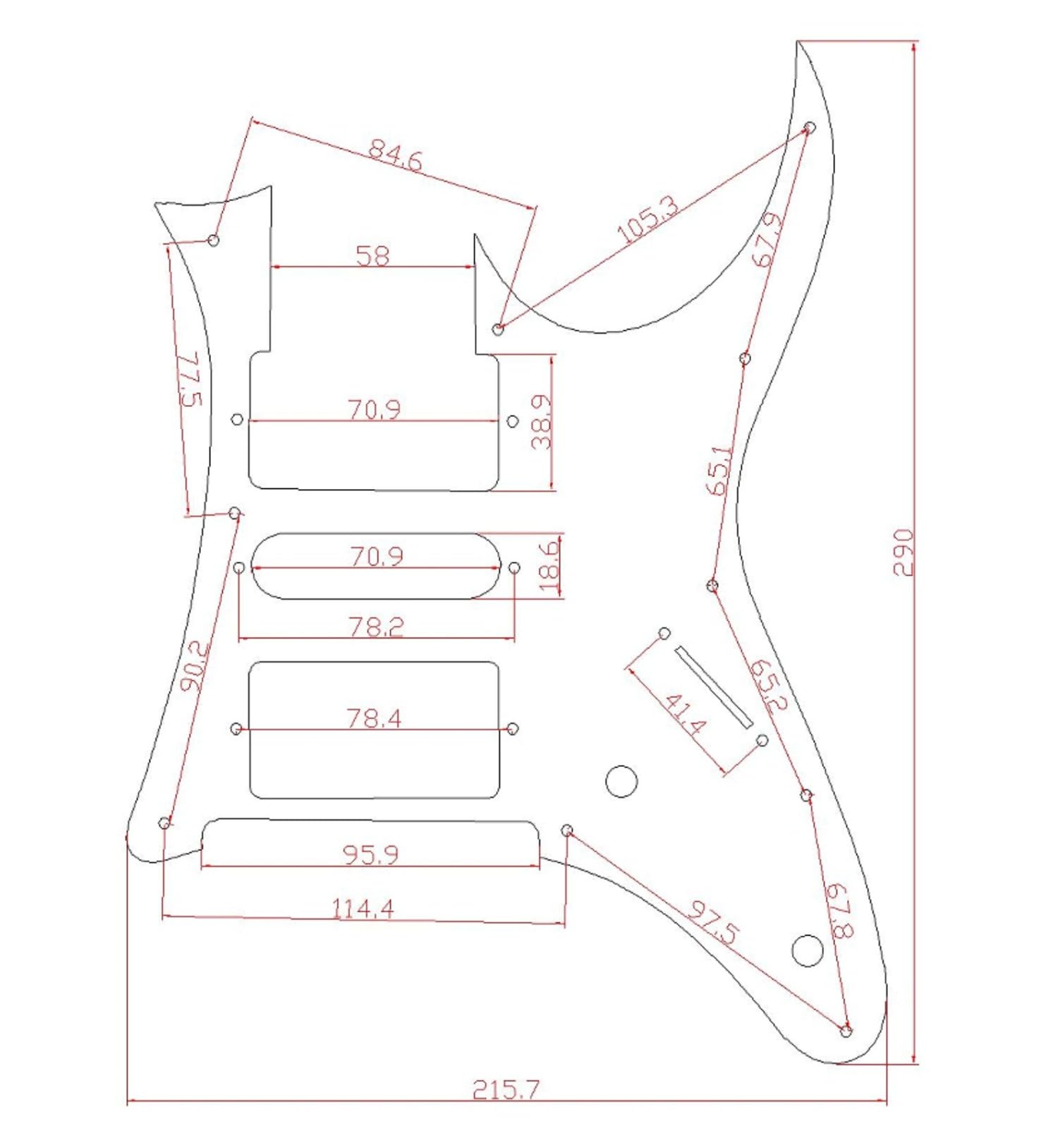 HSH Wstępnie okablowany Pickguard Alnico 5 przetworniki z pojedynczą cewką/Humbucker, rozdzielanie cewki, ulepszony przełącznik osłona kostki do gitary elektrycznej Ibanez RG