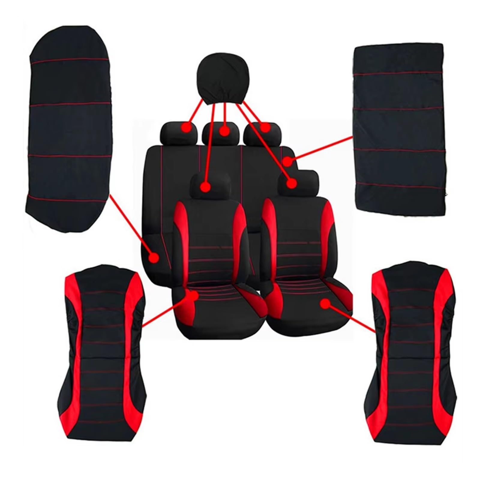 Copri sedile Protettivi Sedili Per MG 3 5 6 7 Per GT Per ZS Per HS Per RX5 Copertura Protettiva Per Seggiolino Auto Traspirante Per Cuscino Per Sedia Automatica(5seat-blue)