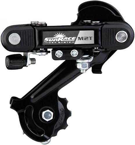 x SunRace - Dérailleur Arrière Vtt Indexé 6/7/8 Vitesses Fijación Directe Sur Cadre - Gris