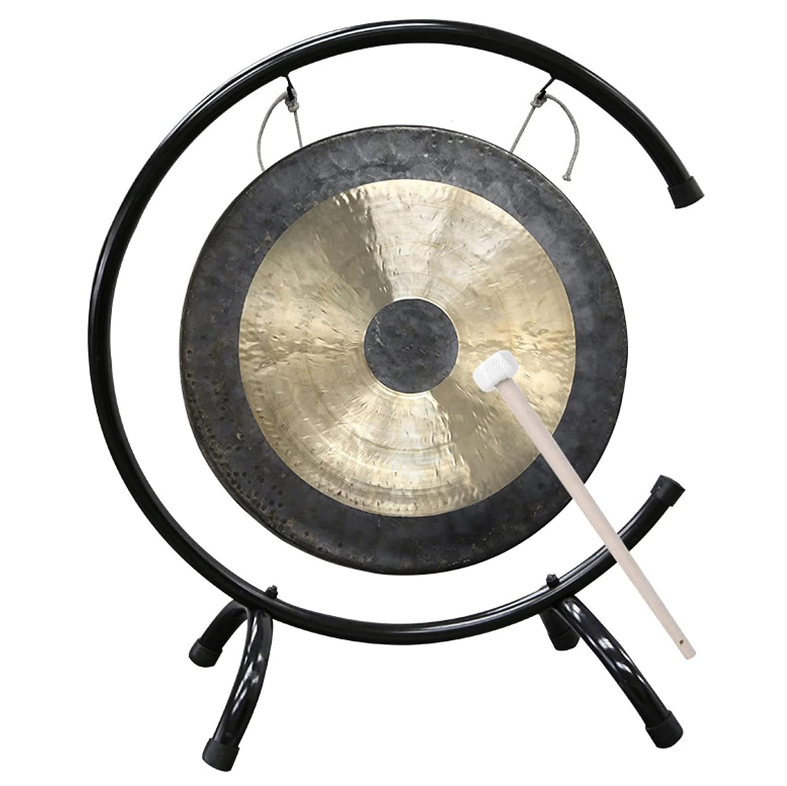 Grande Gong con attaccante in legno per spettacoli orchestrali, meditazione e terapia del suono