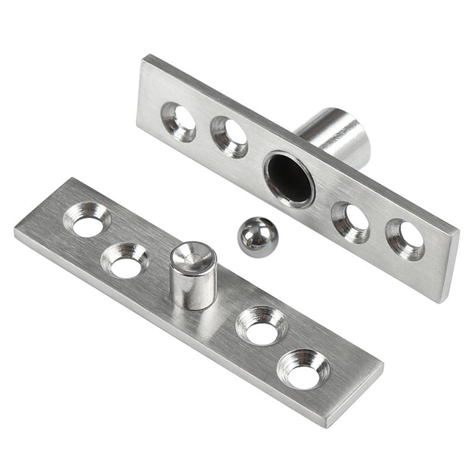 Nvsfzgiyg Positive Axis 95Mm 2Pc Stainless Steel Rotating Door Hinge 360 Degree Rotation Axis Up And Down Location Shaft Hidden Pivot(Positive Axis 95Mm)