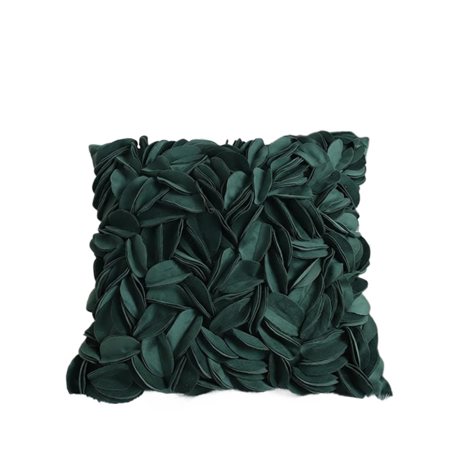 LCKKJHG Velvet Embroidered Flower Pillowcase Office Sofa Bed Headrest Cushion Home Decor Back Support Pillow(Color-04)