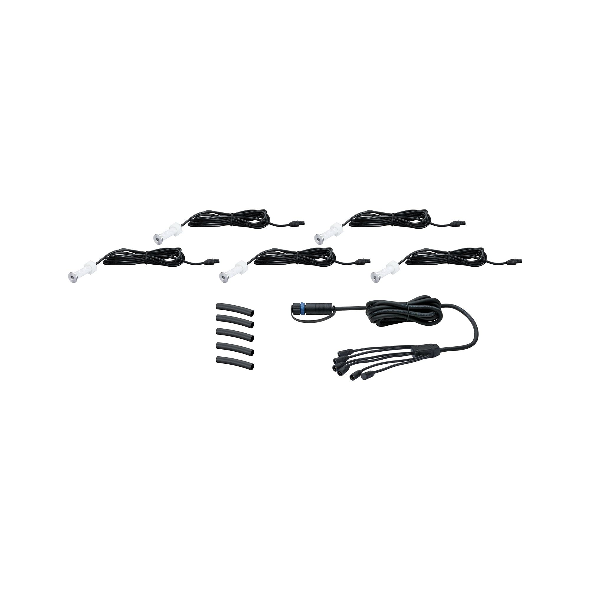 Paulmann 93694 zestaw opraw wpuszcz. Outdoor Plug & Shine MicroPen II IP67 3000K stal szlach. 93694 opr.wpusz. refl.wpusz. oprawa wpusz.zewn.ośw.zewn.
