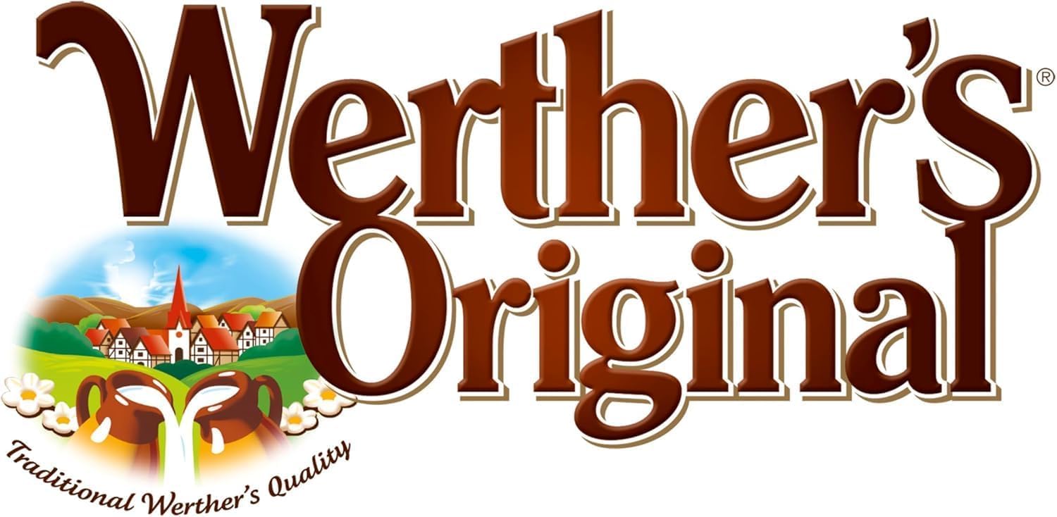 Storck Werther's Original Butter Candies, Classic Candy with Real Butter and Fresh Cream 110g With Free Flavourito Kunafa Chocolate 20g (Product Of Germany) By Decadent Foods 1