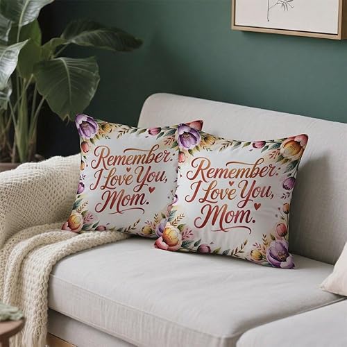 Miniatura 7 de for Mom from Daughter Son Large Throw Pillow Covers 18X18 Mom Valentines Day Gift Mama Bear Gifts for Mommy Moms Birthday Gift Ideas Cute Pillow