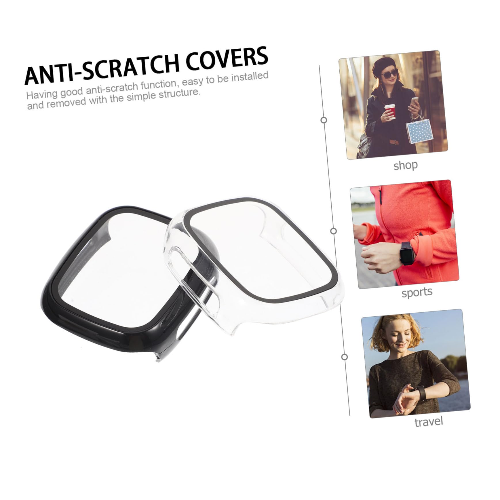 OSALADI 10pezzi Cover Protettiva Per Orologio Custodia Sostituibile Pc Con Pellicola Temperato Resistente Ai Graffi e Anti-collisione Facile Da Installare e Leggera Compatibile Con Play