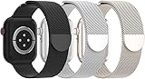 ⌚ Compatibilité large : Ce bracelet est compatible avec toutes les modèles de la Series 1 à la Series 11, y compris les modèles SE et Ultra, en tailles 38 mm à 49 mm, pour femmes et hommes.