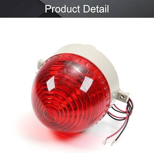 Miniatura 8 de Othmro 1 unids bombilla de advertencia industrial señal torre lámpara plástico piezas electrónicas siempre en luz sin sonido rojo 24 V 3 W
