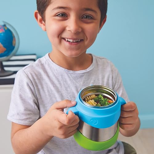 Miniatura 3 de b.box Tarro de alimentos aislado con tenedor para niños pequeños, recipiente fácil de abrir, acero inoxidable, más de 5 horas de temperaturas