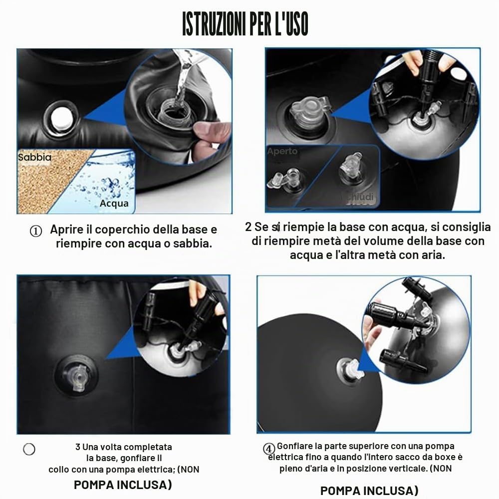 Sacco da Boxe da Terra con Guantoni da Boxe: JanTeelGO 150cm Sacco Box Bambino Allenamento Boxe - Punching Ball Bambini e Ragazze Età 3-12 per Praticare Karate, Taekwond
