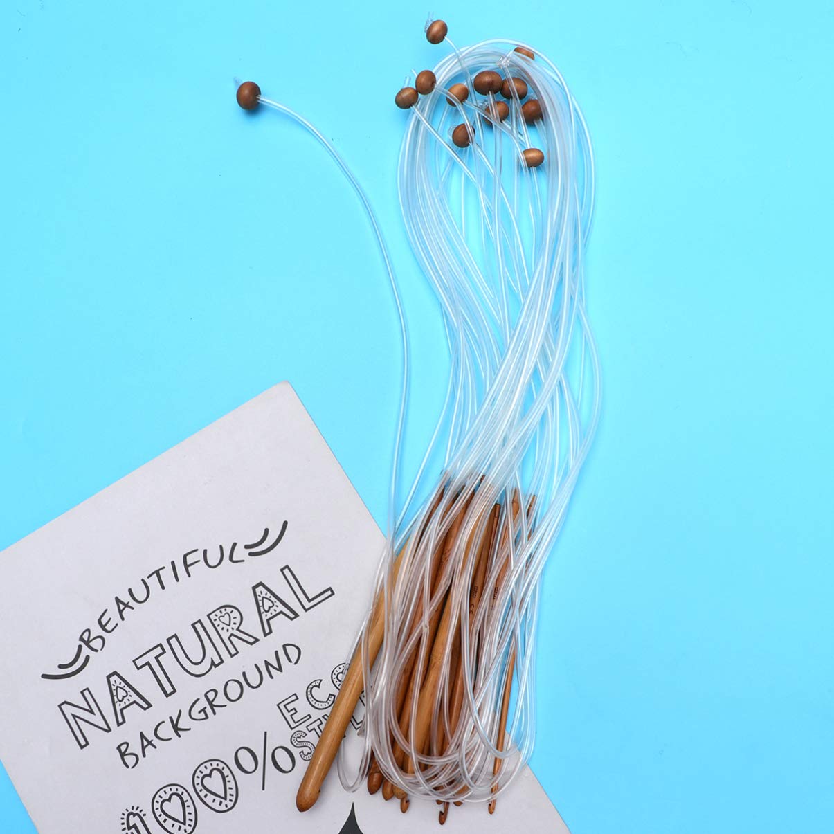 CIMAXIC Knitting Needles Set for DIY Sweater Carpet Projects Long Embroidery Needles Embroidery Pen Included -in-one Sewing Tool Kit