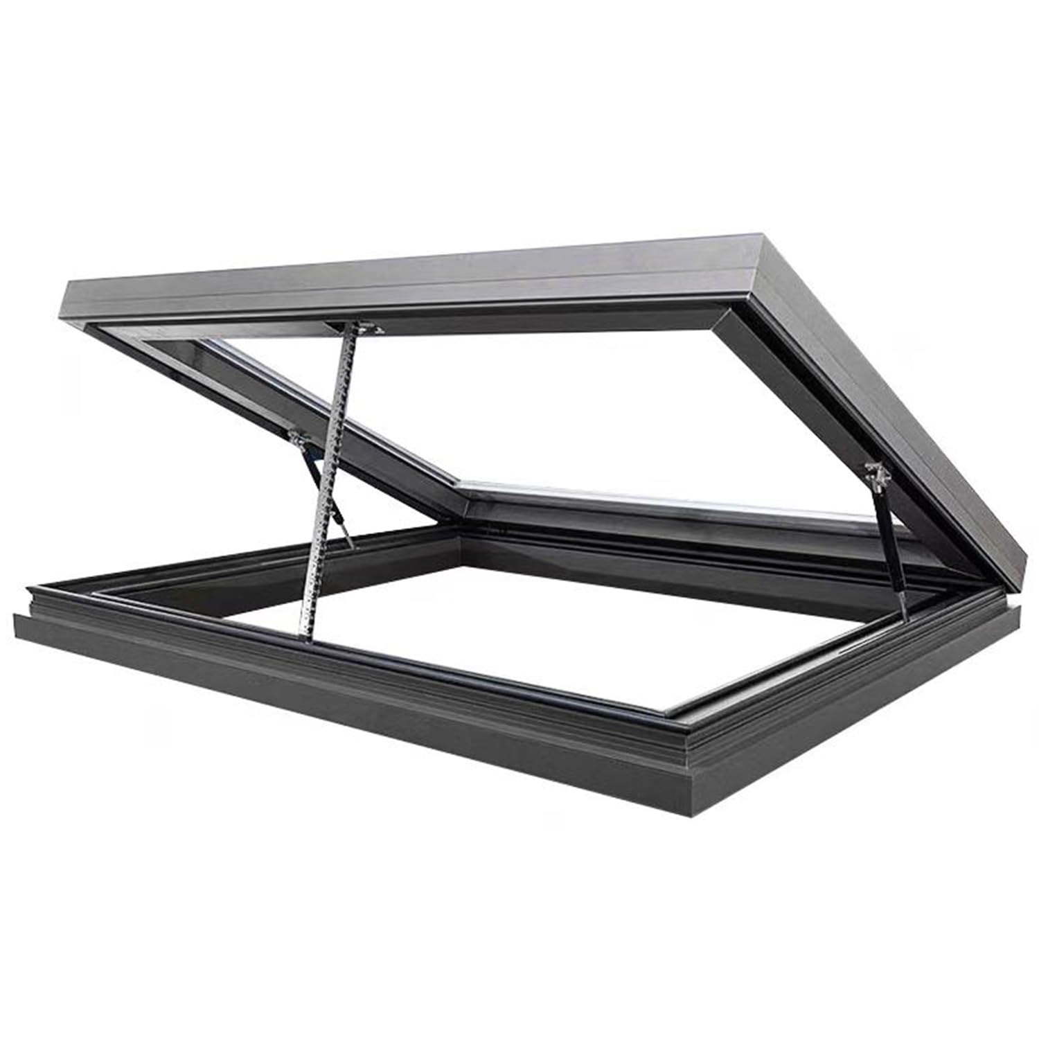 Ventana de techo de tragaluz con doble vidrio y marco de aluminio para ático