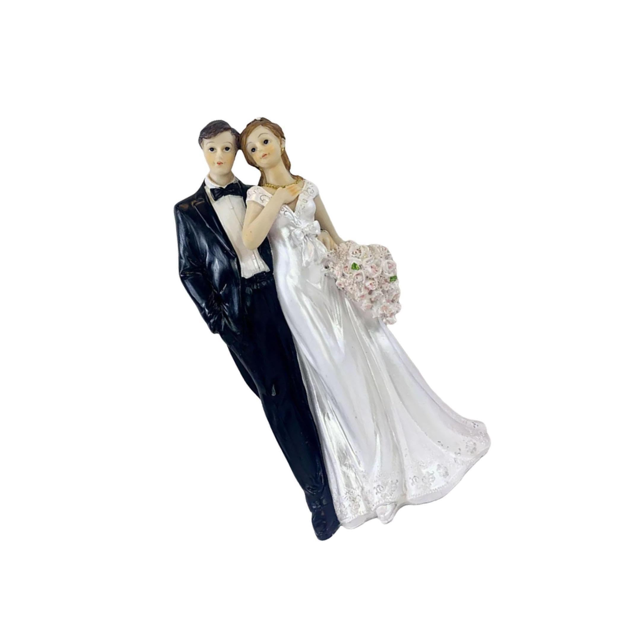 Zambuph Elegant Couple Figurine Statue Embracing Lovers Ornament Wedding Romantic Valentines, Type D