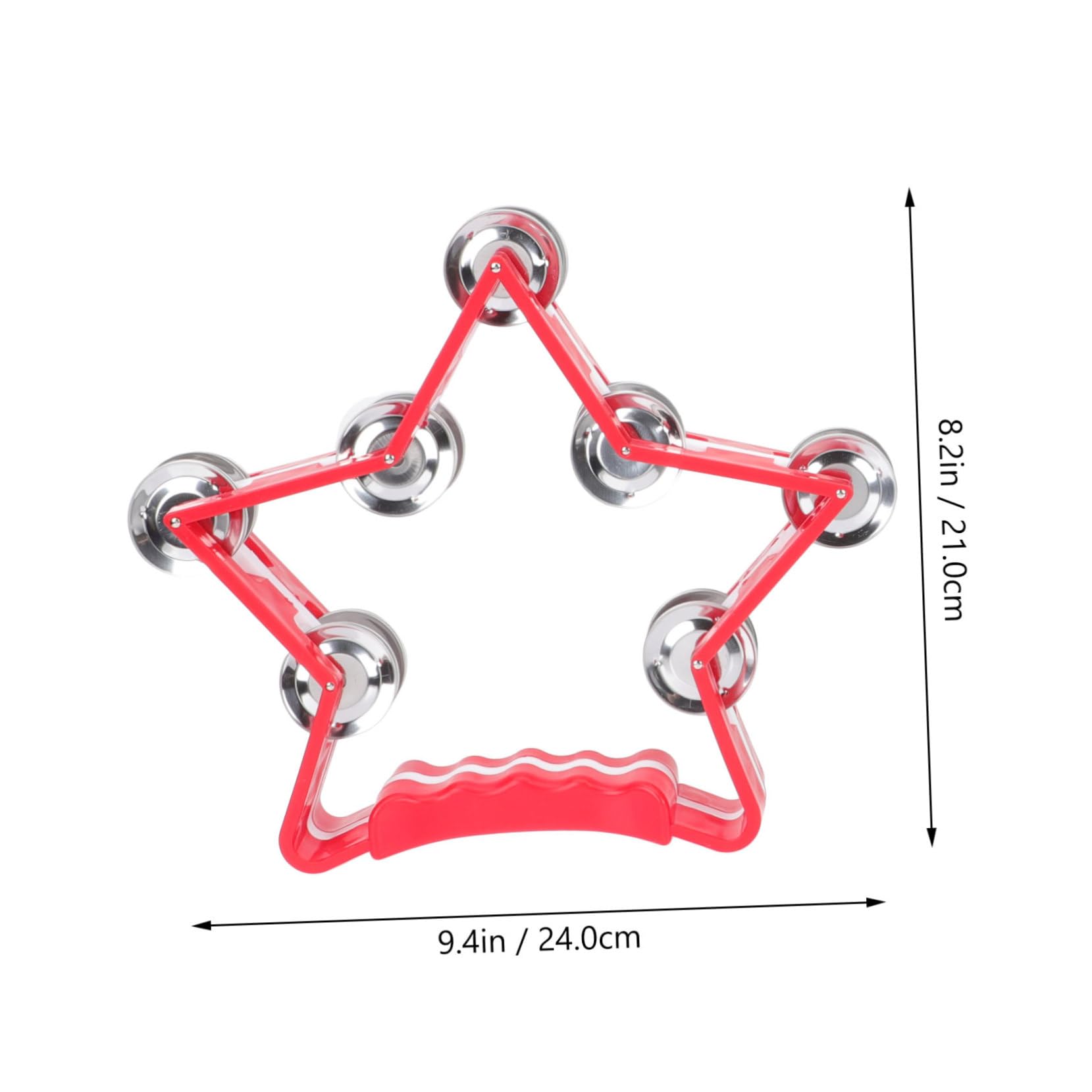 Yardwe 5-Pointed Star Handbell Toy Hand Rattle for Boys and Girls Plastic Boys and Girls Rattle Toy Fun