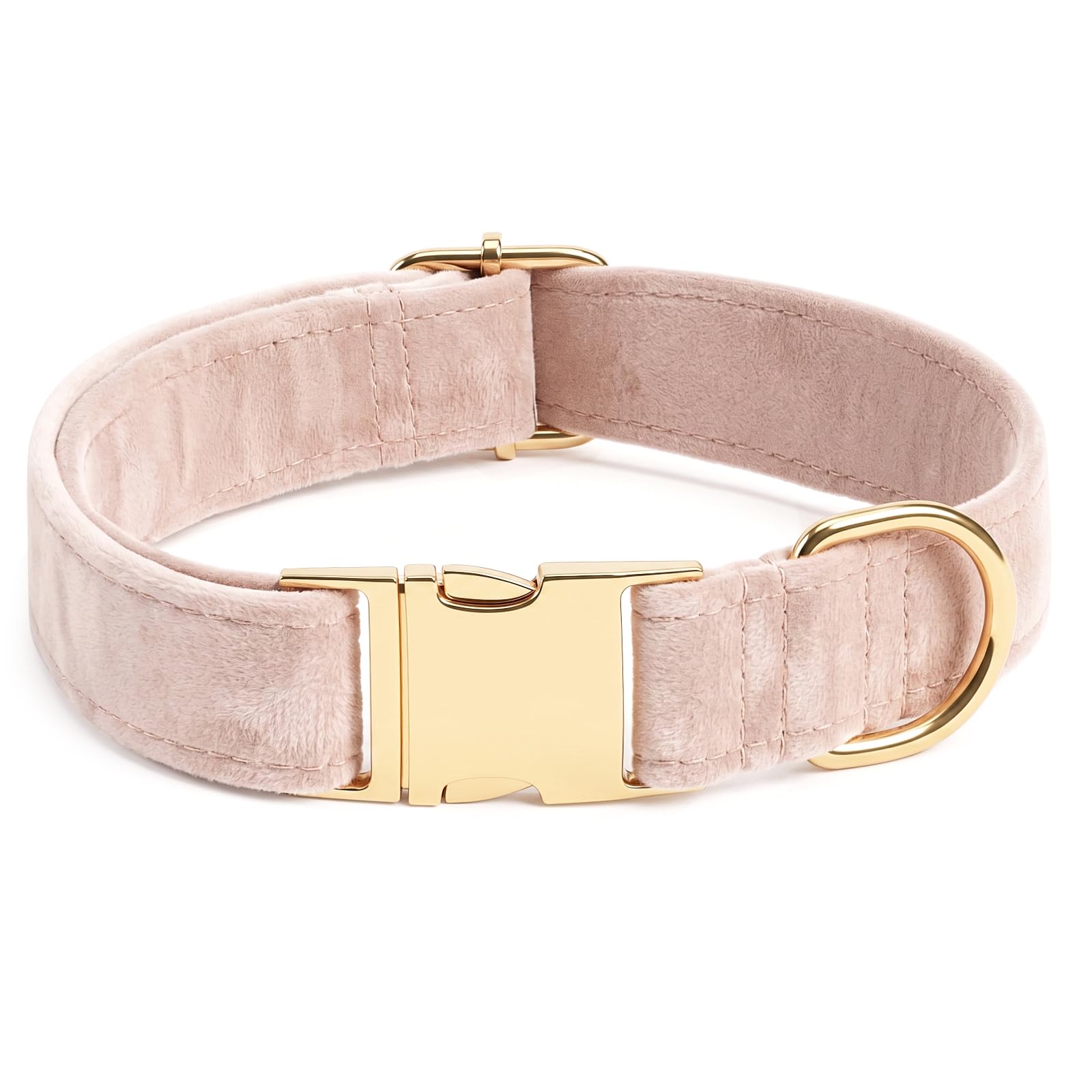 OFFCUP Velvet Dog Collar, Soft Luxury Padded Pet Collar