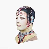 Vista 8 de Gorras de natación para buceo Facekini cabeza y cuello, cubierta de cara completa, protección UV 50+ protector solar de medusas