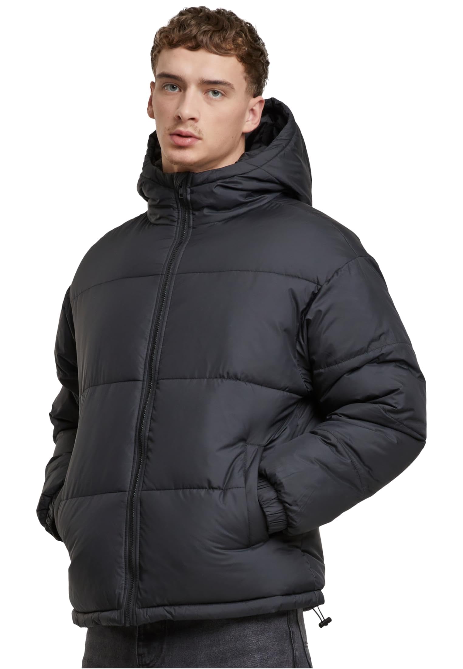 Urban Classics Kurzjacke Basic Puffer Jacket With Hood
