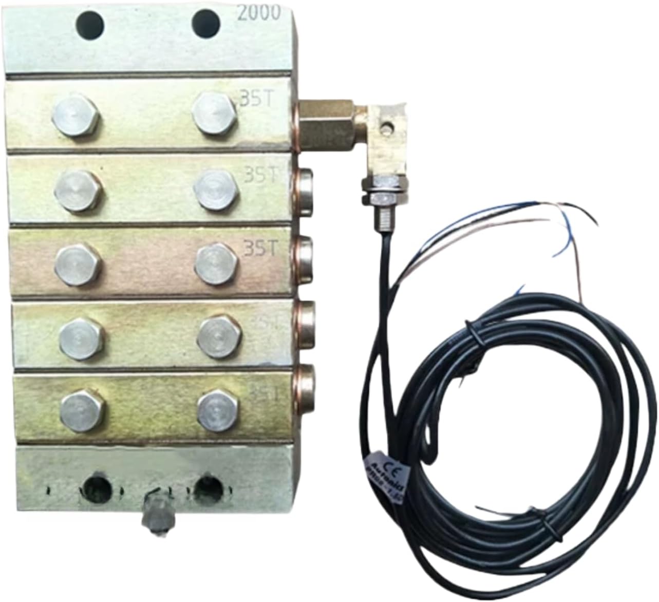 1pcs Progressive Type Plate lubricating Oil Distributor(1000 1in12out+Switch)
